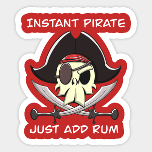 Instant Pirate Sticker